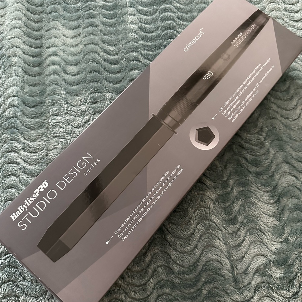 BaBylissPRO Studio Design Series Black Hair Crimpcurl iron